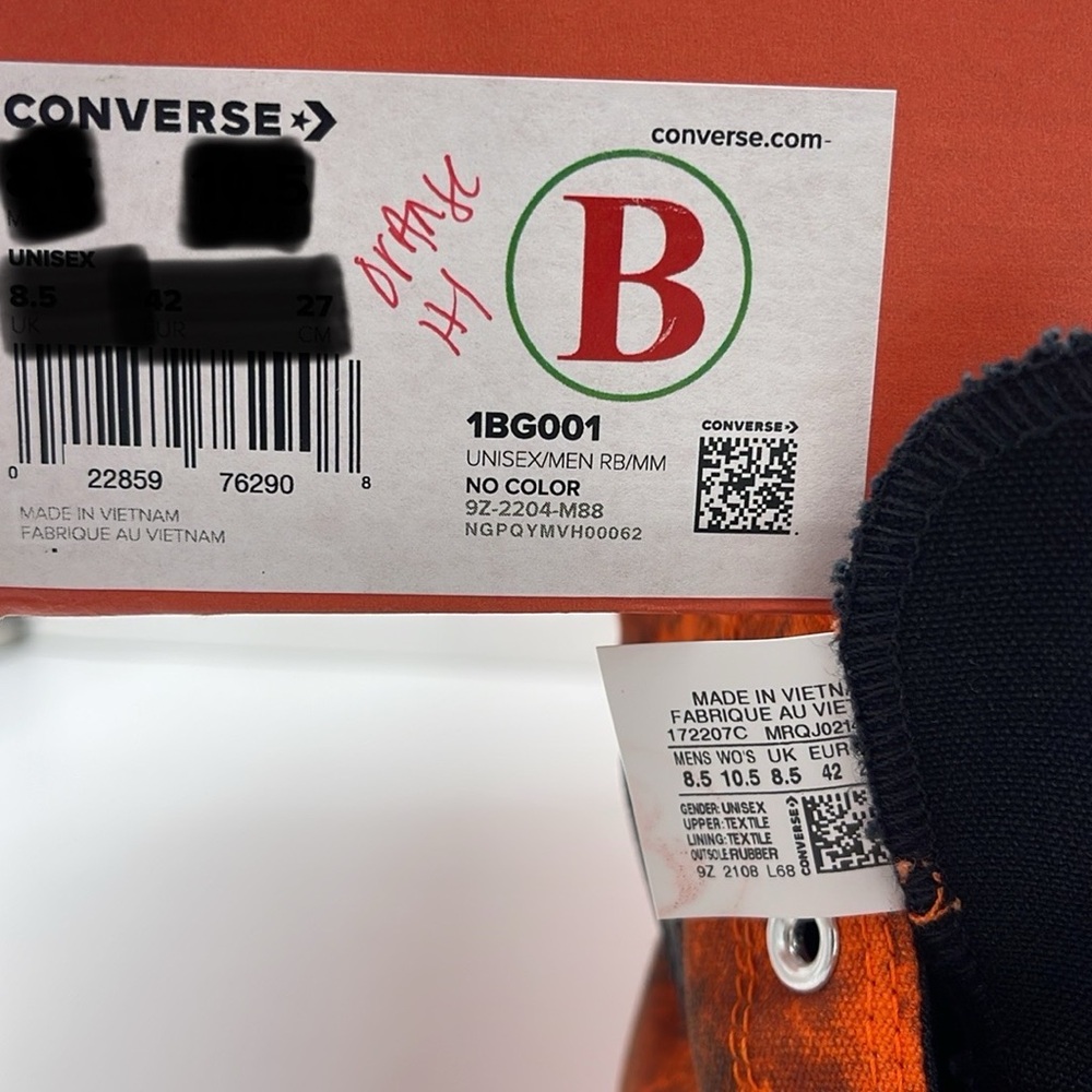 CONVERSE MENS High Tops CHUCK 70 GTX HI SHOES 'BOLD MANDARIN/ EGRET' Sneakers - Picture 16 of 16